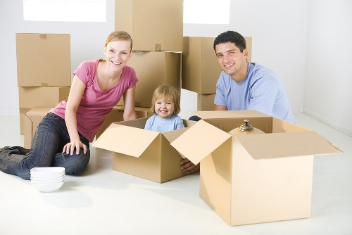 Moving team helping with a residential move in Croydon
