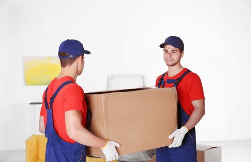 Removal team helping with a local move in Croydon