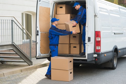 Moving boxes and furniture during a Croydon home relocation