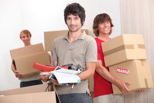 Organised removals operation demonstrating safe, tidy working conditions