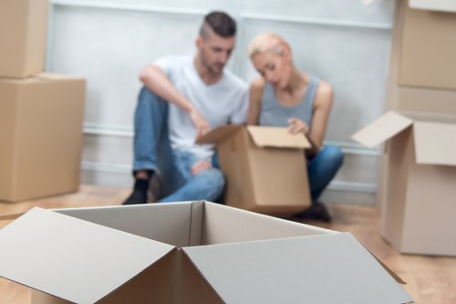 Furniture being carefully loaded for a Croydon home removal