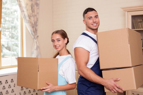 Croydon moving crew planning access and parking for a property move