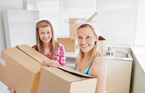 Office items prepared for relocation