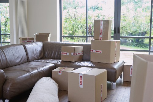 Professional movers handling a flat move in Croydon