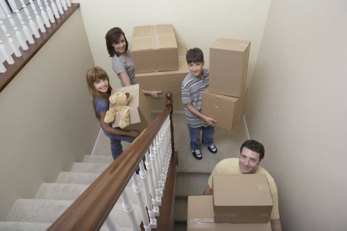 Protected furniture and doorway coverings during a relocation